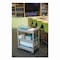 Rubbermaid Commercial Economy Plastic Cart, Three-Shelf, 18.63w x 33.63d x 37.75h, Platinum FG342488PLAT - alternate 3